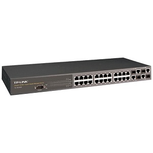 TP-Link 24-port 10/100M Switch, 24 10/100M RJ45 Ports, 1U 19-inch Rack-Mountable Steel Case